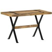 Dining Table 120x60x76 cm Rough Mango Wood