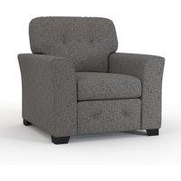Hartley Grey or Beige Armchair Sofa Full Back Tufted Cushions