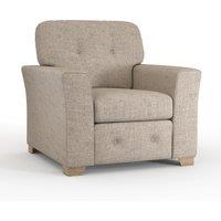 Hartley Grey or Beige Armchair Sofa Full Back Tufted Cushions