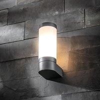 CGC Lighting 'Rome' Anthracite Dark Grey E27 Outdoor Wall Light Opal Diffuser IP44
