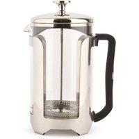 La Cafetiere Roma 12 Cup Cafetiere, Stainless Steel 1.5L French Press Coffee Maker in Silver