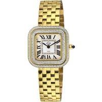 Bellagio Swiss Made Diamond Watch, Silver-White Dial, IPYG Bracelet