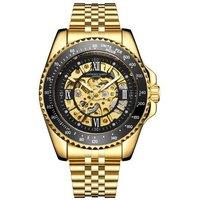Anthony James Men's Hand Assembled Limited Edition Tachymeter Sports Automatic in Gold