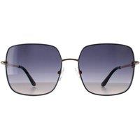 Rectangle Shiny Black Smoke Polarized GU7869