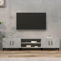 Berkfield Home TV Cabinet Concrete Grey 180x31.5x40 cm Engineered Wood