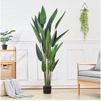180Cm Faux Heliconia Plant in Pot