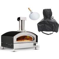 Haven Gas Powered 'Pizza Oven with Pizza Stone Base & Paddle' Black/Silver