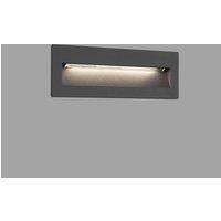 Netlighting Nat LED Outdoor Recessed Wall Light Dark Grey IP65