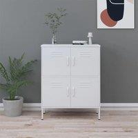 Berkfield Home Storage Cabinet White 80x35x101.5 cm Steel