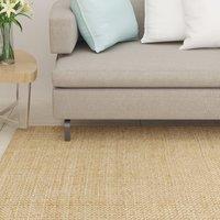 Berkfield Home Rug Natural Sisal 66x250 cm in Brown | Size: 100 cm diameter