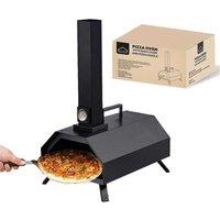 Haven Outdoor Wood Fired 'Pizza Oven with Pizza Stone, Paddle & Rain Cover' in Black