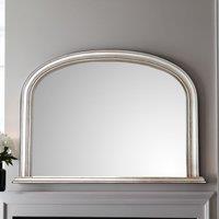 Yearn Mirrors Diana Overmantle Arched Silver Bevelled Mirror