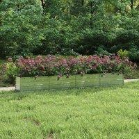 Berkfield Home Garden Raised Bed 320x40x45 cm Galvanized Steel Silver | Size: 320 x 40 x 45 cm