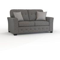 Furnishings For Less UK Hartley Grey or Beige 2 Seater Sofa Full Back Tufted Cushions