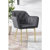 Velvet Upholstered Dining Chair Dressing Chair Nail Chair 86cm