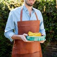 Paper High Brown Leather Apron
