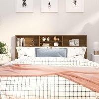 Headboard Cabinet Brown oak 180x19x103.5 cm