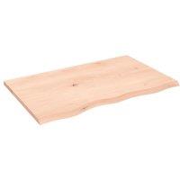 Wall Shelf 80x50x2 cm Untreated Solid Wood Oak