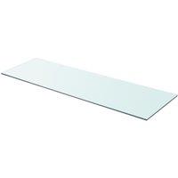 Berkfield Home Shelf Panel Glass Clear 90x30 cm