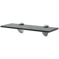Berkfield Home Floating Shelf Glass 30x20 cm 8 mm in Black