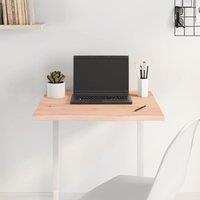 Table Top 60x60x2 cm Untreated Solid Wood Oak