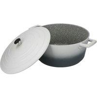 MasterClass Cast Aluminium Casserole Dish with Lid Lightweight, Dishwasher Safe 5L in Grey