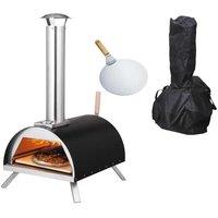 Haven Gas & Wood Fuel 'Pizza Oven with Pizza Paddle' Black/Silver