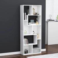 Berkfield Home Book Cabinet White 67x24x161 cm Engineered Wood | Size: 67 x 24 x 161 cm