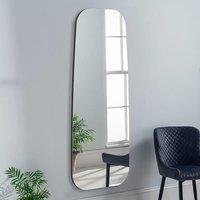 Yearn Mirrors Large Full Length Organic Pebble Mirror in Black