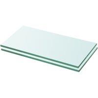 Berkfield Home Shelves 2 pcs Panel Glass Clear 20x30 cm