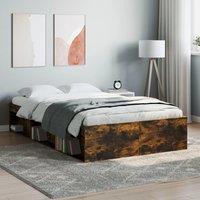 Berkfield Home Bed Frame Smoked Oak 120x200 cm in Brown