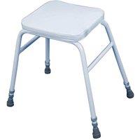 Loops Height Adjustable Perching Stool - 540 695mm Height - Padded Easy Clean Seat