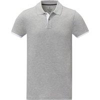 Elevate Men's Morgan Short-Sleeved Polo Shirt in Grey | Size: 3XL