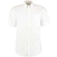 Kustom Kit Men's Oxford Short-Sleeved Formal Shirt in White | Size: 15 inches
