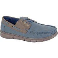 Scimitar Men's Boat Shoes in Navy | Size: 7