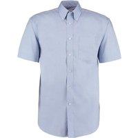 Kustom Kit Men's Oxford Short-Sleeved Formal Shirt in Light Blue | Size: 15 inches