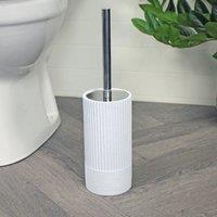 Showerdrape Tranquil Pale Blue Toilet Brush & Holder in Light Blue