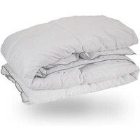 Snug City 10.5 Tog Luxury Microfibre Duvet Feels Like Down Filling Premium Soft Touch in White | Size: Super King