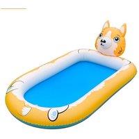 Leaper Submarine Model PVC Children Outdoor Water Inflatable Toys in Yellow