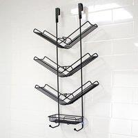 Showerdrape Atrium 3 Tier Hanging Black Shower Caddy