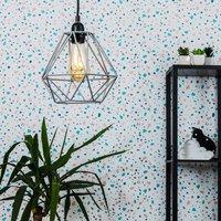 ValueLights Pair of Grey Ceiling Pendant Shade