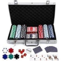 Trendi 300-Piece Texas Hold'em Poker Set in Aluminum Case in Silver | Size: 1 Pack