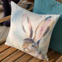 Voyage Maison Harriet Hare Water & UV Resistant Outdoor Cushion in Blue | Size: 43 cm x 43 cm