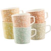 Aynsley China 'White Willow' Mugs set of 6