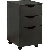 3 Drawer File Cabinet Under Desk Office Storage Movable withSlide