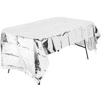 Rectangular Tinsel Foil Christmas Tablecloth