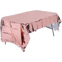 Rectangular Tinsel Foil Christmas Tablecloth