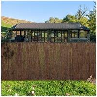 Natural Rolled Willow Privacy Fence Screening Decorative Fences