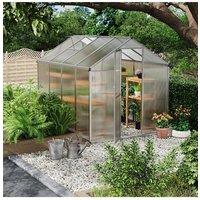 Outdoor Garden Aluminium Polycarbonate Apex Greenhouse