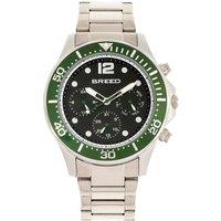 Breed Men's Pegasus Bracelet Watch with Day & Date in Green